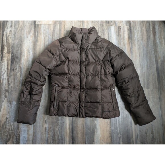 Eddie Bauer Puffer Jacket Premium Quality Goose Down Chocolate Brown Women's Med